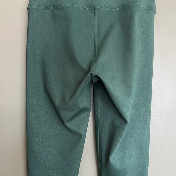 Carbon38 Shine Powder 7/8 Leggings Evergreen Size XS High Waisted Shimmer Gym - Picture 14 of 16